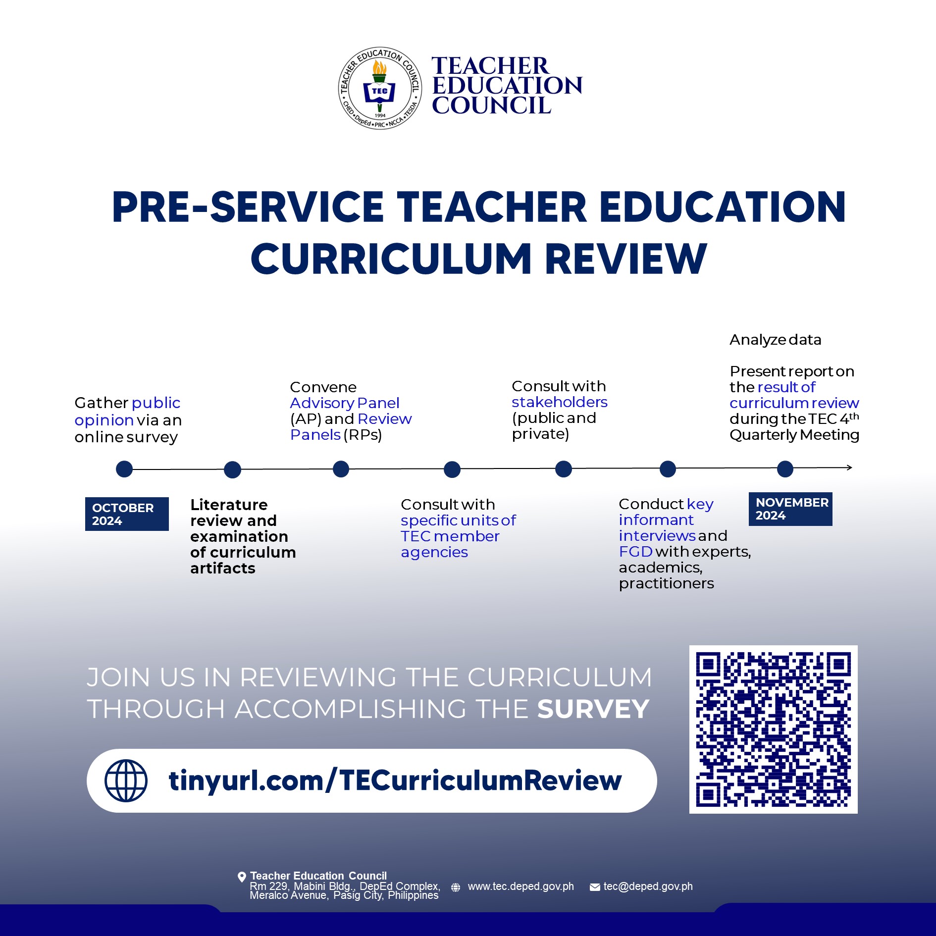 TEC launches the pre-service teacher education curriculum review ...